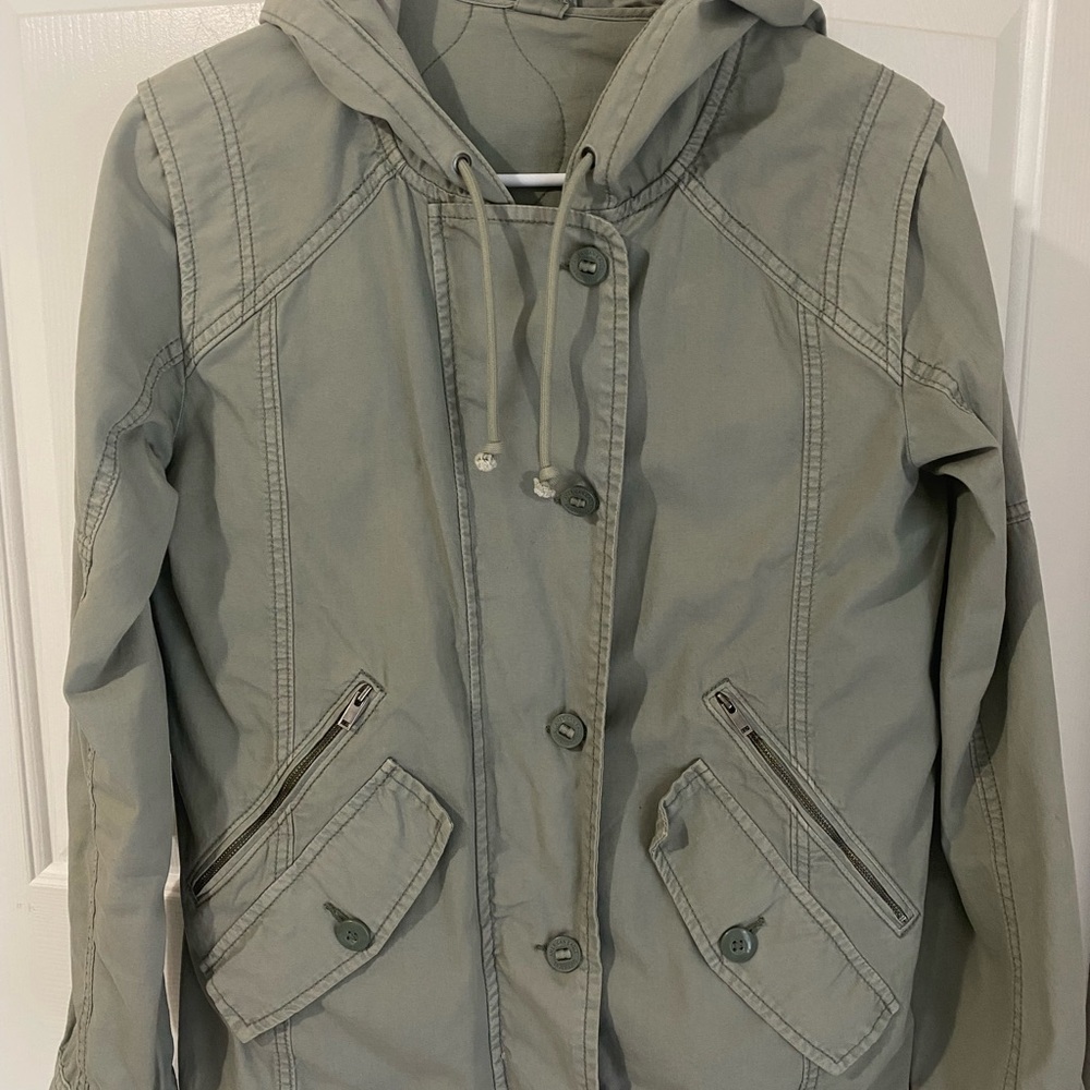 American Eagle Outfitters Women's Utility Jacket in Olive